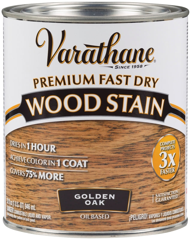 VARATHANE Varathane 262003 Wood Stain, Golden Oak, Liquid, 1 qt, Can PAINT VARATHANE
