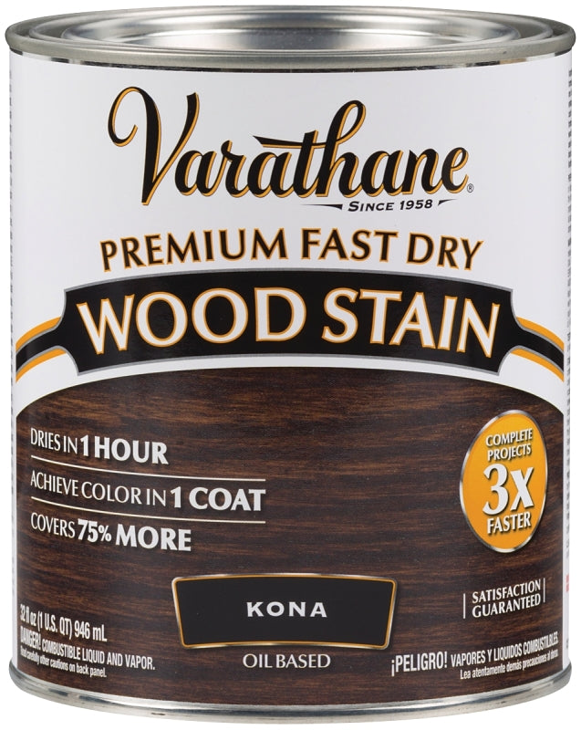 VARATHANE Varathane 262010 Wood Stain, Kona, Liquid, 1 qt, Can PAINT VARATHANE