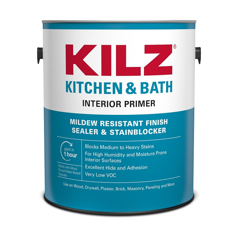 KILZ Kilz L204511 Primer, Water Base, White, 1 gal, Can PAINT KILZ