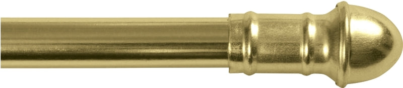 KENNEY Kenney KN387/3 Cafe Rod, 7/16 in Dia, 48 to 84 in L, Brass