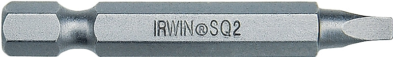 IRWIN Irwin 93205 Power Bit, #2 Drive, Square Recess Drive, 1/4 in Shank, Hex Shank, 2 in L, High-Grade S2 Tool Steel, 10/PK TOOLS IRWIN