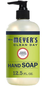 MRS. MEYERS Mrs. Meyer's 12104 Hand Soap, Liquid, Lemon Verbena, 12.5 oz Bottle