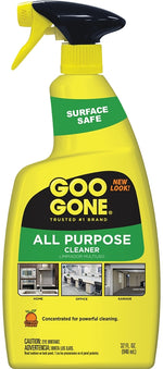 GOO GONE Goo Gone 2195 All-Purpose Cleaner, 32 oz Spray Bottle, Liquid, Citrus, Clear CLEANING & JANITORIAL SUPPLIES GOO GONE