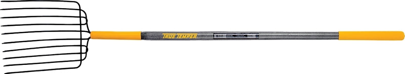 TRUE TEMPER True Temper 2812400 Bedding Fork, Round Tine, Steel Tine, Hardwood Handle, Cushion End Grip Handle, 48 in L Handle