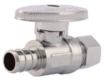 SHARKBITE SharkBite 23057LF Stop Valve, 1/2 x 3/8 in Connection, Compression, 80 to 160 psi Pressure, Brass Body PLUMBING, HEATING & VENTILATION SHARKBITE