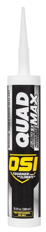 OSI OSI QUAD MAX 1868687 Sealant, Black, -14 to 158 deg F, 9.5 oz Cartridge PAINT OSI