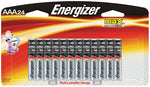 ENERGIZER BATTERY Energizer E92BP-24 Battery, 1.5 V Battery, 1250 mAh, AAA Battery, Alkaline, Manganese Dioxide, Zinc, 24/PK ELECTRICAL ENERGIZER BATTERY