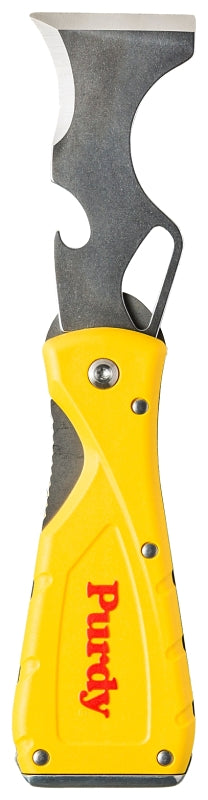 PURDY Purdy 140900600 Folding Multi-Tool, Rubber/Stainless Steel, Yellow PAINT PURDY