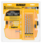 DEWALT DEWALT DW5205 Bit Set, Percussion, Premium, 5-Piece, Carbide