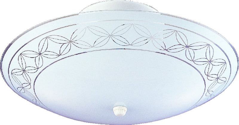 VAXCEL INTERNATIONAL Boston Harbor F98WH02-1204H3L Two Light Ceiling Fixture, 120 V, 60 W, 2-Lamp, A19 or CFL Lamp, White Fixture ELECTRICAL VAXCEL INTERNATIONAL