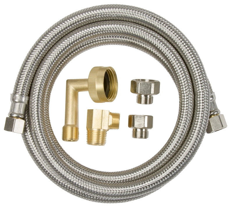 KEENEY Keeney PP25860 Dishwasher Supply Line, Stainless Steel, 60 in L Dimensions PLUMBING, HEATING & VENTILATION KEENEY