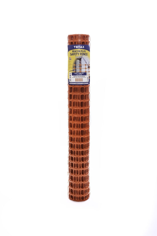 TENAX Tenax 89909104 Warning Barrier, 100 ft L, 3-1/2 x 1-1/2 in Mesh, HDPE, Orange