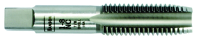 IRWIN Irwin 1465ZR Fractional Tap, 1-8 NC Thread, Plug Tap Thread, 4-Flute, HCS TOOLS IRWIN