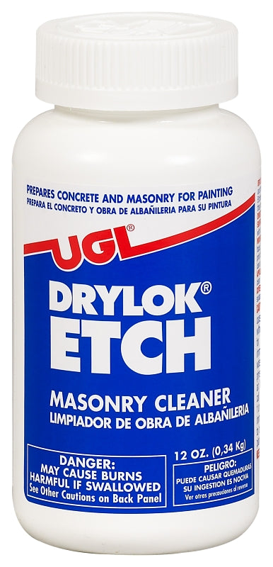 DRYLOK Drylok 01908 Masonry Cleaner, 12 oz, Bottle, Crystal, White
