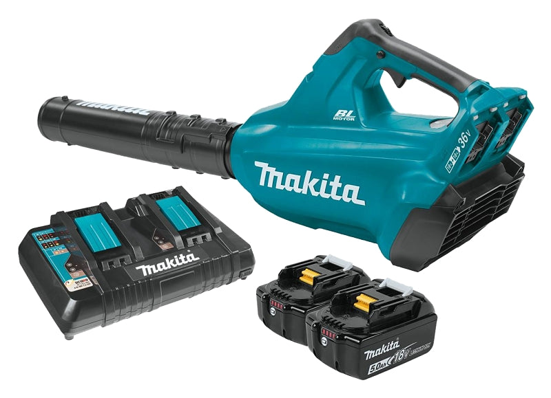 MAKITA Makita XBU02PT Cordless Blower Kit, Battery Included, 5 Ah, 18 V, Lithium-Ion, 6 -Speed, 473 cfm Air