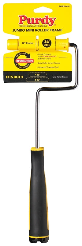 PURDY Purdy Revolution 14A770014 Roller Frame, 12 in L Roller, Plastic Handle, Ergonomic Handle PAINT PURDY