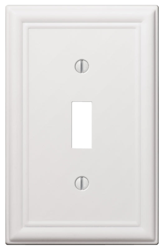 AMERELLE Amerelle 149TW Wallplate, 4-7/8 in L, 3-1/8 in W, 1-Gang, Steel, White ELECTRICAL AMERELLE