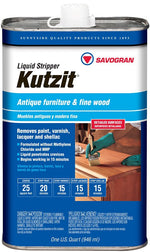 SUNNYSIDE Savogran Kutzit 01242 Paint/Varnish Remover, Liquid, Aromatic, Blue, 1 qt PAINT SUNNYSIDE
