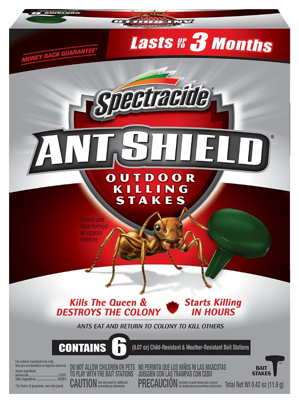 SPECTRACIDE Spectracide HG-65597 Ant Shield Stake, Solid, Peanut