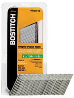 BOSTITCH Bostitch FN1524-1M Finish Nail, 1-1/2 in L, 15 ga Gauge, Steel, Bright, Flat Head, Smooth Shank HARDWARE & FARM SUPPLIES BOSTITCH