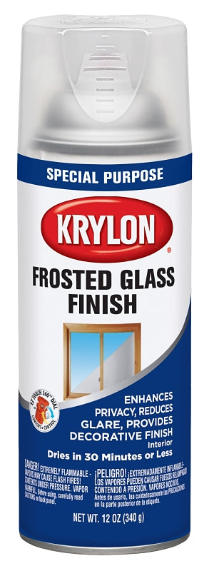 KRYLON Krylon I00810777 Spray Paint, Matte, Frosted Glass, 12 oz