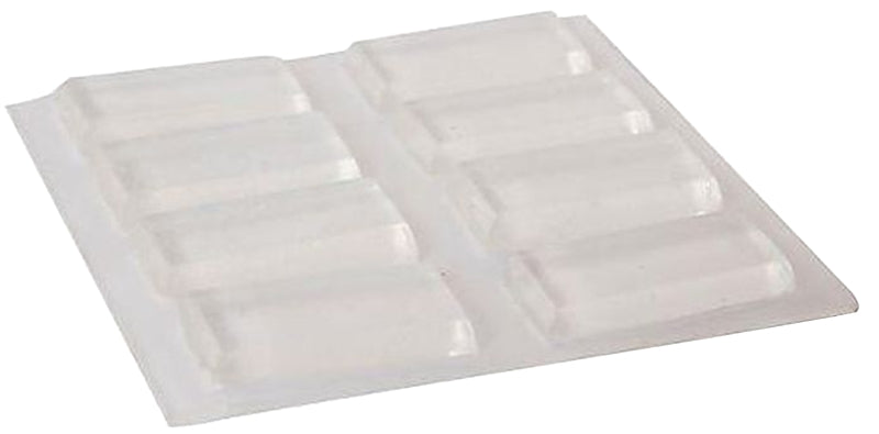 SHEPHERD Shepherd Hardware 9963 Bumper Pad, 1/2 x 1 in, Rectangular, Vinyl, Clear