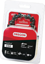 OREGON Oregon PowerCut E68 Chainsaw Chain, 18 in L Bar, 0.05 Gauge, 3/8 in TPI/Pitch, 68-Link