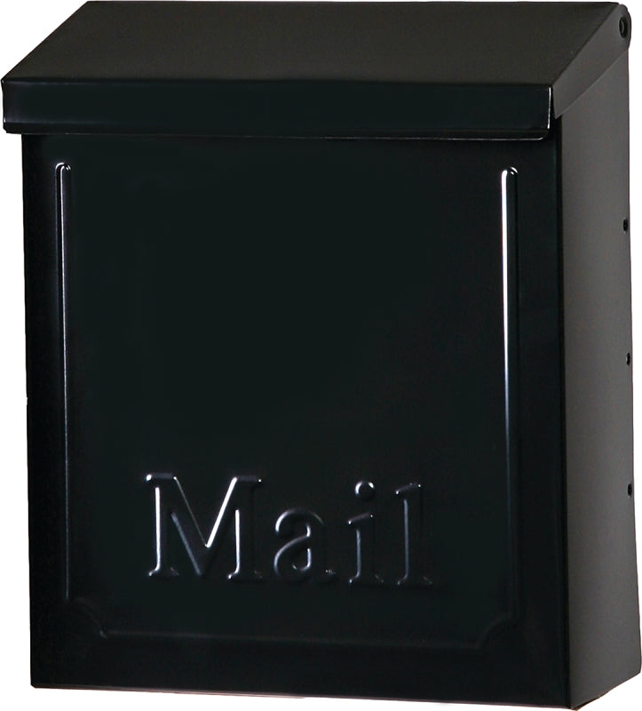 SOLAR GROUP Gibraltar Mailboxes Townhouse THVKB001 Mailbox, 260 cu-in, Steel, Powder-Coated, Black, 8.6 in W, 4.1 in D, 10.1 in H HARDWARE & FARM SUPPLIES SOLAR GROUP