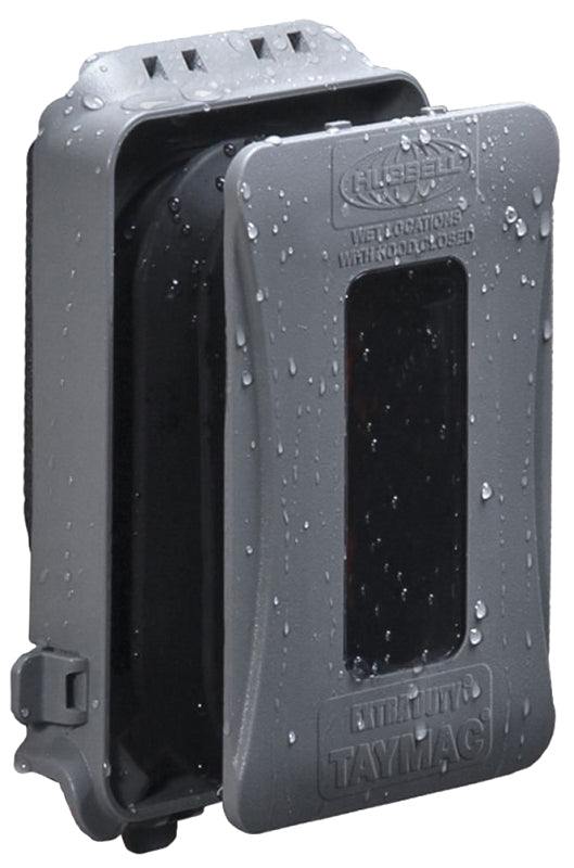 BELL OUTDOOR Bell Outdoor EXTRA DUTY Series ML500G Weatherproof In-Use Cover, 3 in L, 4.04 in W, Polycarbonate/Synthetic Neoprene Rubber