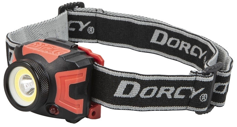 DORCY Dorcy Ultra HD Series 41-4335 Headlamp, AAA Battery, Alkaline Battery, LED Lamp, 530 Lumens, Spot Beam, 2 hr Run Time ELECTRICAL DORCY