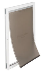 RADIO SYSTEMS PetSafe Freedom PPA00-10862 Pet Door, 16-1/4 in W, 27-1/8 in H, Aluminum, White