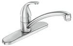 MOEN Moen Adler Series 87603 Kitchen Faucet, 1.5 gpm, 3-Faucet Hole, Brass/Metal, Chrome Plated, Deck Mounting, Lever Handle