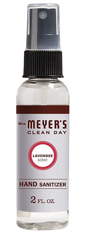 MRS MEYERS Mrs. Meyer's 11154 Hand Sanitizer, 9 in L, 4 in W, Lavender, 2 fl-oz Bottle