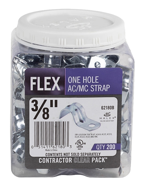 HALEX Halex 62180B Hole Strap, 3/8 in, Steel ELECTRICAL HALEX
