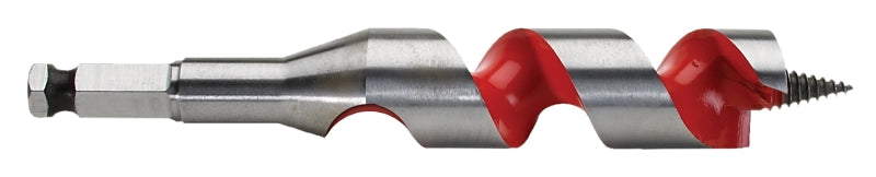 MILWAUKEE Milwaukee 48-13-1003 Ship Auger Bit, 1 in Dia, 6 in OAL, Wide Flute, 7/16 in Dia Shank, Hex Shank TOOLS MILWAUKEE