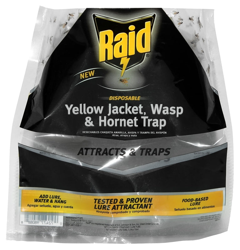 RAID Raid WASPBAG-RAID Yellow Jacket/Wasp and Hornet Trap, Liquid, Fruit LAWN & GARDEN RAID