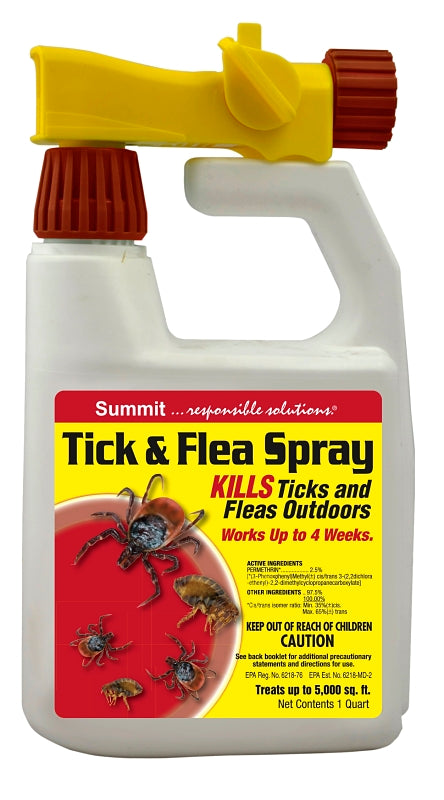 SUMMIT Summit 118-6 Tick and Flea Spray, Around the Home, 32 oz LAWN & GARDEN SUMMIT
