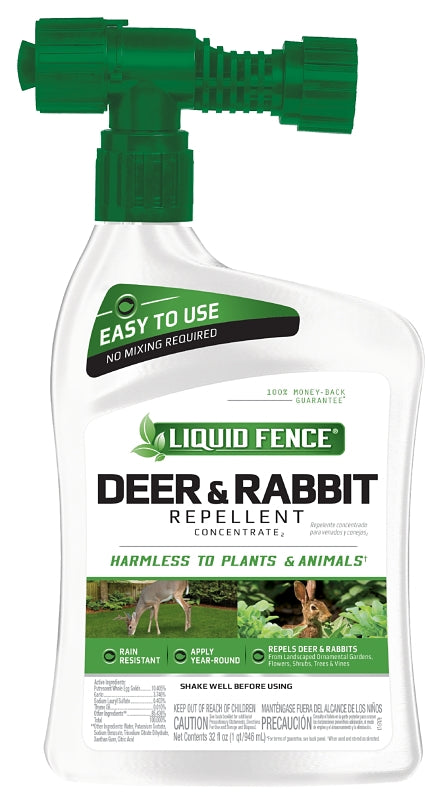 LIQUID FENCE Liquid Fence HG-75044 Animal Repellent, Ready-to-Use, Repels: Deer, Rabbit LAWN & GARDEN LIQUID FENCE