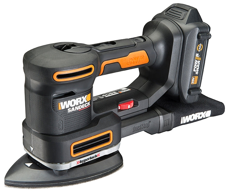 WORX Worx WX820L 5-in-1 Multi-Sander, Battery Included, 20 V