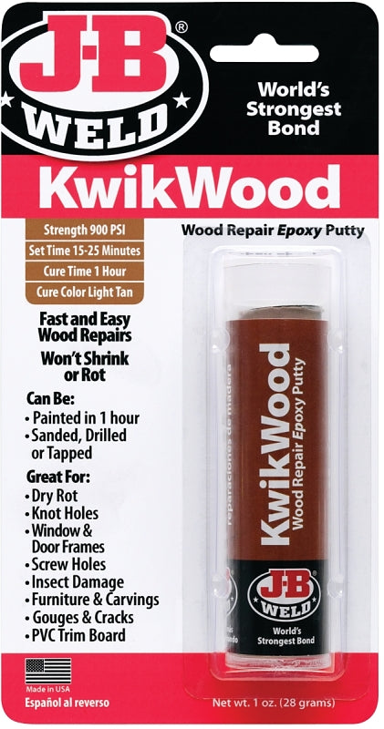 J-B WELD J-B Weld 8257 Epoxy Putty, Light Tan, 1 oz Pack PAINT J-B WELD