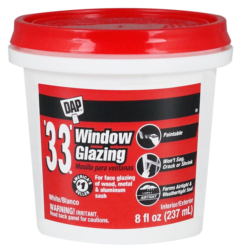 DAP DAP 12120 Window Gazing, Paste, Slight, White, 0.5 pt Tub