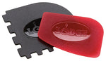 LODGE MFG Lodge SCRAPERCOMBO Scraper Combo Set, 0.65 in L, 4.7 in W, 8-1/4 in H, Polycarbonate, Black/Red HOUSEWARES LODGE MFG
