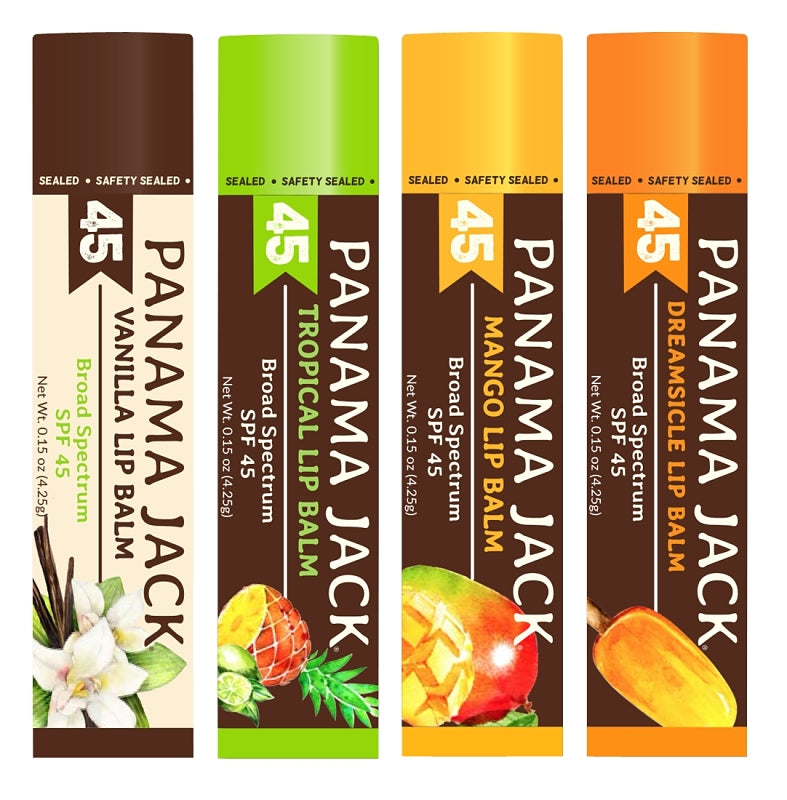 PANAMA JACK Panama Jack 602-TR Lip Balm, Tropical, 0.15 oz Bottle