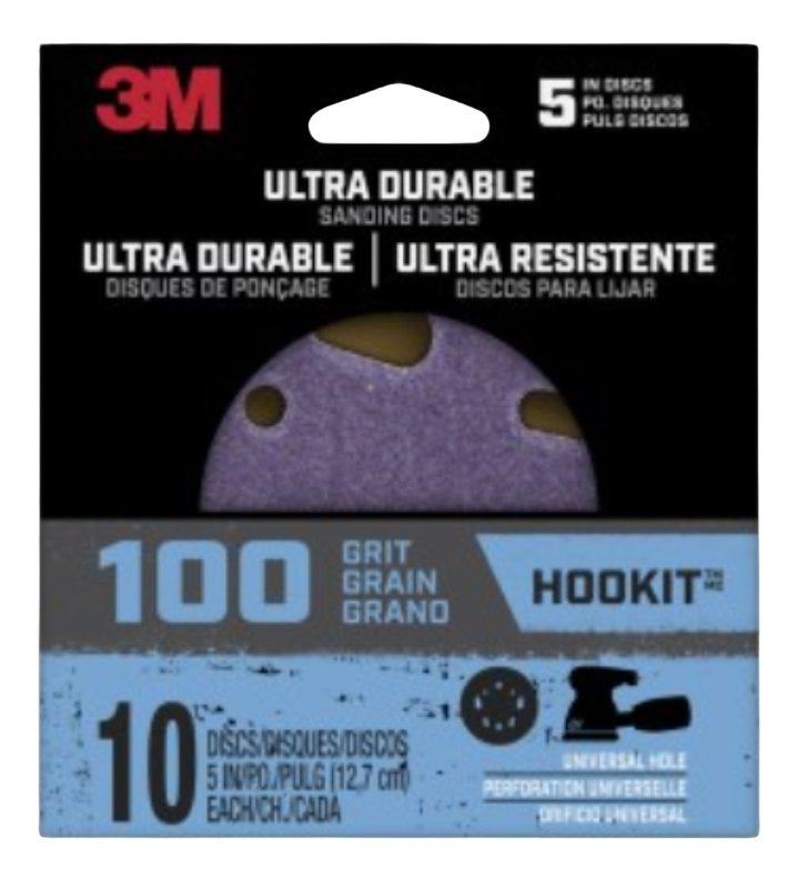 3M 3M 27309 Power Sanding Disc, 5 in Dia, 100 Grit PAINT 3M