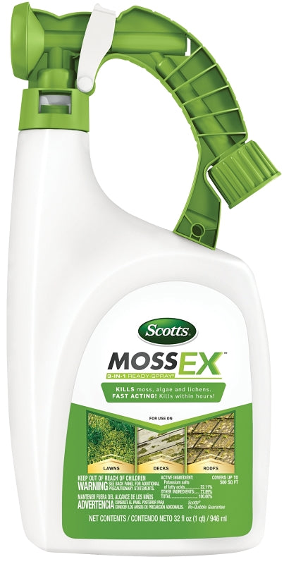SCOTTS Scotts MossEX 3300210 Moss Control, Liquid, 32 oz Bottle LAWN & GARDEN SCOTTS