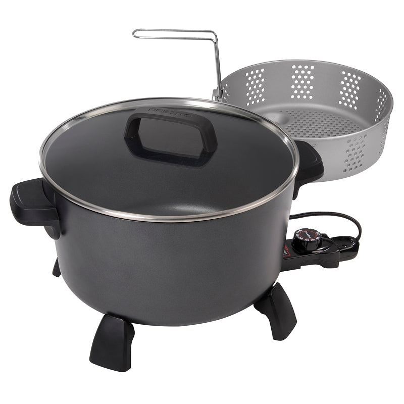 NATIONAL PRESTO Presto 06009 Kitchen Kettle Multi-Cooker, 10 qt Capacity, 120 VAC, 1800 W, Aluminum APPLIANCES & ELECTRONICS NATIONAL PRESTO