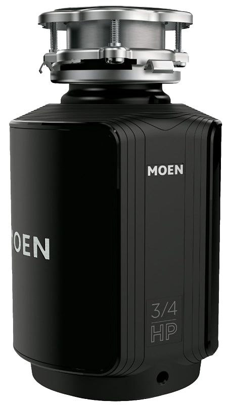 MOEN Moen Ex Host Series EX75C Garbage Disposal, 32 oz Grinding Chamber, 3/4 hp Motor, 115 V, Polymer/Stainless Steel, Black PLUMBING, HEATING & VENTILATION MOEN
