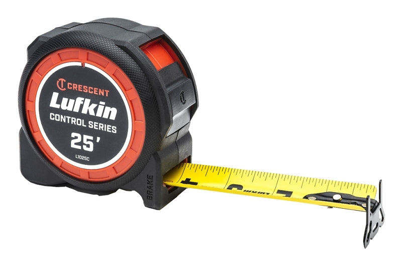 LUFKIN Crescent Lufkin Command Control Series L1025C Tape Measure, 25 ft L Blade, 1-3/16 in W Blade, Steel Blade ELECTRICAL LUFKIN