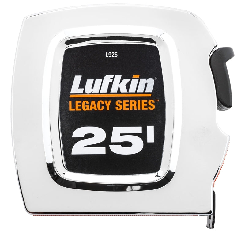 LUFKIN Crescent Lufkin Legacy Series L925 Tape Measure, 25 ft L Blade, 1 in W Blade ELECTRICAL LUFKIN