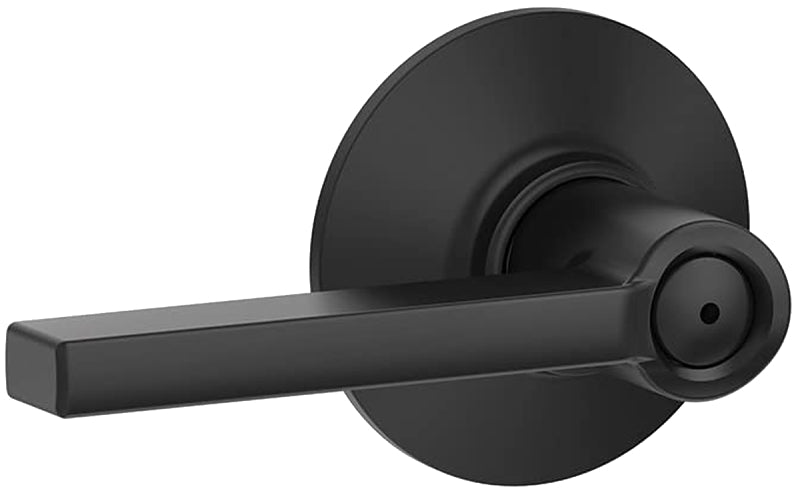 SCHLAGE LOCK Schlage F Series F40VLAT622 Privacy Lever, Mechanical Lock, Matte Black, Metal, Residential, 2 Grade, 7/8 in Housing Dia HARDWARE & FARM SUPPLIES SCHLAGE LOCK